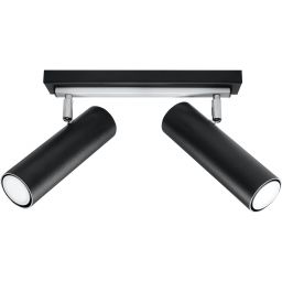 Sollux Lighting Direzione lampa podsufitowa 2x6W czarna SL.0500