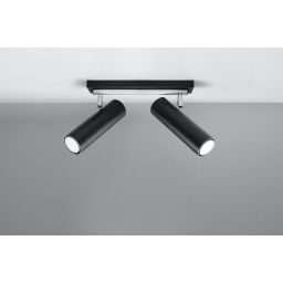 Sollux Lighting Direzione lampa podsufitowa 2x6W czarna SL.0500