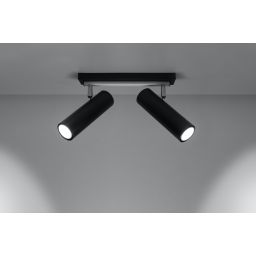 Sollux Lighting Direzione lampa podsufitowa 2x6W czarna SL.0500