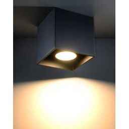 Sollux Lighting Quad lampa podsufitowa 1x40W czarna SL.0022