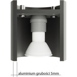 Sollux Lighting Orbis kinkiet 1x40W czarny SL.0048