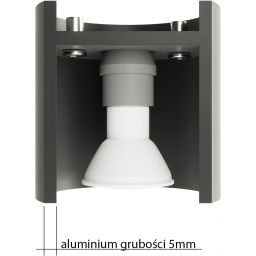 Sollux Lighting Orbis lampa wisząca 1x40W szara SL.0052