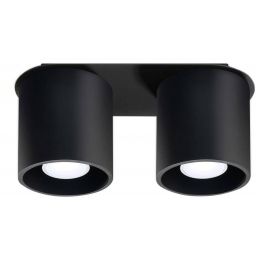 Sollux Lighting Orbis lampa podsufitowa 2x40W czarna SL.0054