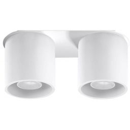 Sollux Lighting Orbis lampa podsufitowa 2x40W biała SL.0056