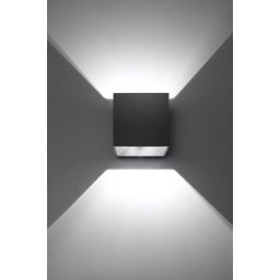 Sollux Lighting Quad kinkiet 1x40W czarny SL.0057