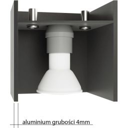 Sollux Lighting Quad kinkiet 1x40W czarny SL.0057