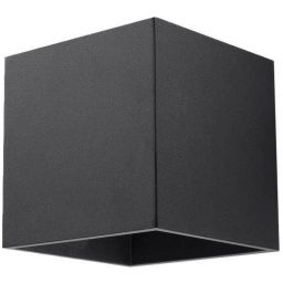 Outlet - Sollux Lighting Quad kinkiet 1x40W czarny SL.0057