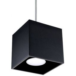 Sollux Lighting Quad lampa wisząca 1x40W czarna SL.0060