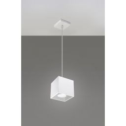 Sollux Lighting Quad 1 lampa wisząca 1x40W biała SL.0062
