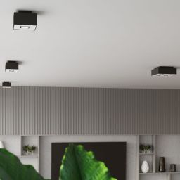 Sollux Lighting Mono lampa podsufitowa 4x40W czarna/biała SL.0073