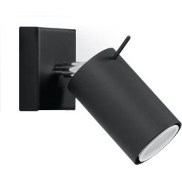 Sollux Lighting Ring kinkiet 1x40W czarny SL.0091