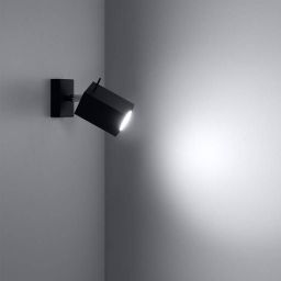 Sollux Lighting Merida kinkiet 1x40W czarny SL.0099