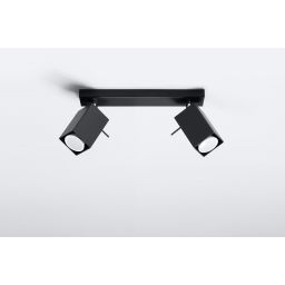 Sollux Lighting Merida lampa podsufitowa 2x40W czarna SL.0100