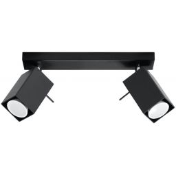 Sollux Lighting Merida lampa podsufitowa 2x40W czarna SL.0100
