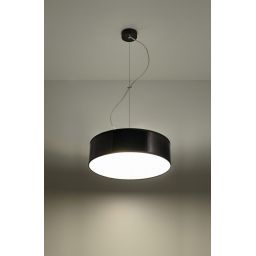Sollux Lighting Arena lampa wisząca 2x60W czarna SL.0115