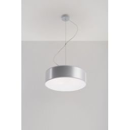 Sollux Lighting Arena lampa wisząca 2x60W szara SL.0116