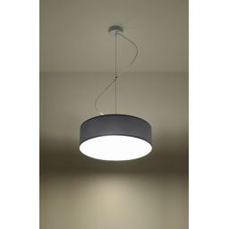 Sollux Lighting Arena lampa wisząca 2x60W szara SL.0116