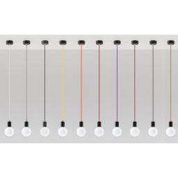 Sollux Lighting Edison lampa wisząca 1x60W czarna SL.0152