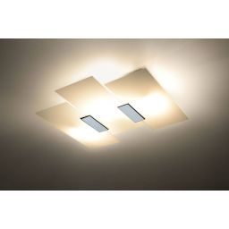 Sollux Lighting Fabiano lampa podsufitowa 3x60W chrom/biały SL.0198