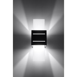 Sollux Lighting Loreto kinkiet 1x40W czarny/biały SL.0201