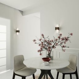 Sollux Lighting Loreto kinkiet 1x40W czarny/biały SL.0201