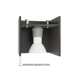 Sollux Lighting Lobo kinkiet 1x40W czarny SL.0204