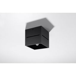 Sollux Lighting Lobo lampa podsufitowa 1x40W czarna SL.0207