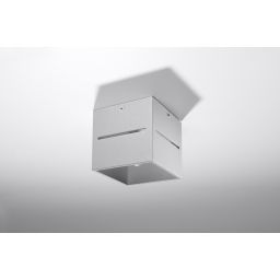 Sollux Lighting Lobo lampa podsufitowa 1x40W szara SL.0208