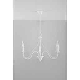 Sollux Lighting Minerwa lampa wisząca 3x40W biała SL.0213
