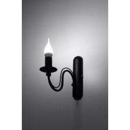 Sollux Lighting Minerwa kinkiet 1x40W czarny SL.0220