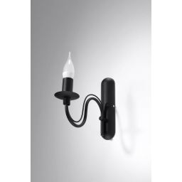 Sollux Lighting Minerwa kinkiet 1x40W czarny SL.0220