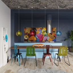 Sollux Lighting Ball lampa wisząca 1x60W czerwona SL.0253