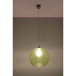 Sollux Lighting Ball lampa wisząca 1x60W zielona SL.0254