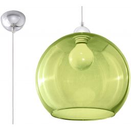 Sollux Lighting Ball lampa wisząca 1x60W zielona SL.0254