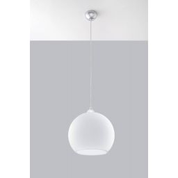 Sollux Lighting Ball lampa wisząca 1x60W biała SL.0256