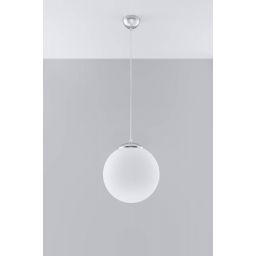 Sollux Lighting Ugo 30 lampa wisząca 1x60W biała/chrom SL.0264