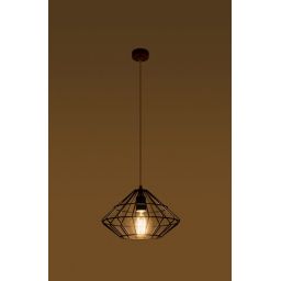 Sollux Lighting Umberto lampa wisząca 1x60W czarna SL.0294