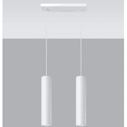 Sollux Lighting Lagos lampa wisząca 2x40W biała SL.0324