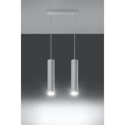 Sollux Lighting Lagos lampa wisząca 2x40W biała SL.0324