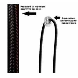 Sollux Lighting Edison lampa wisząca 1x60W czarna SL.0369