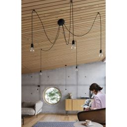 Sollux Lighting Edison lampa wisząca 3x60 W czarna SL.0370