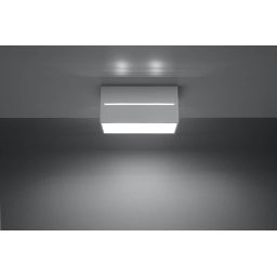 Sollux Lighting Lobo Maxi lampa podsufitowa 2x40W biała SL.0383