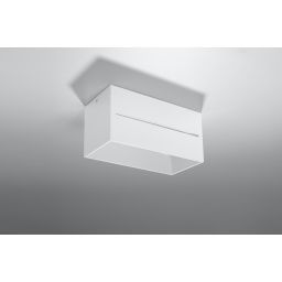 Sollux Lighting Lobo Maxi lampa podsufitowa 2x40W biała SL.0383