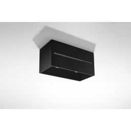 Sollux Lighting Lobo Maxi lampa podsufitowa 2x40W czarna SL.0384