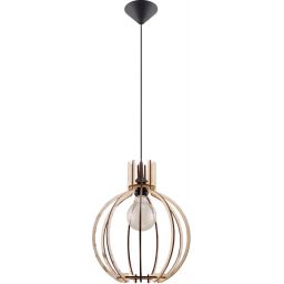 Sollux Lighting Arancia lampa wisząca 1x60W drewno naturalne SL.0391