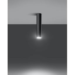 Sollux Lighting Lagos lampa podsufitowa 1x40W czarna SL.0436