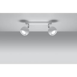 Sollux Lighting Oculare 2 lampa podsufitowa 2x40W biała SL.0438