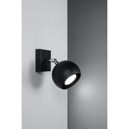 Sollux Lighting Oculare kinkiet 1x40W czarny SL.0443