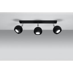 Sollux Lighting Oculare 3 lampa podsufitowa 3x40W czarna SL.0445