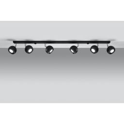 Sollux Lighting Oculare 6L lampa podsufitowa 6x40W czarna SL.0448